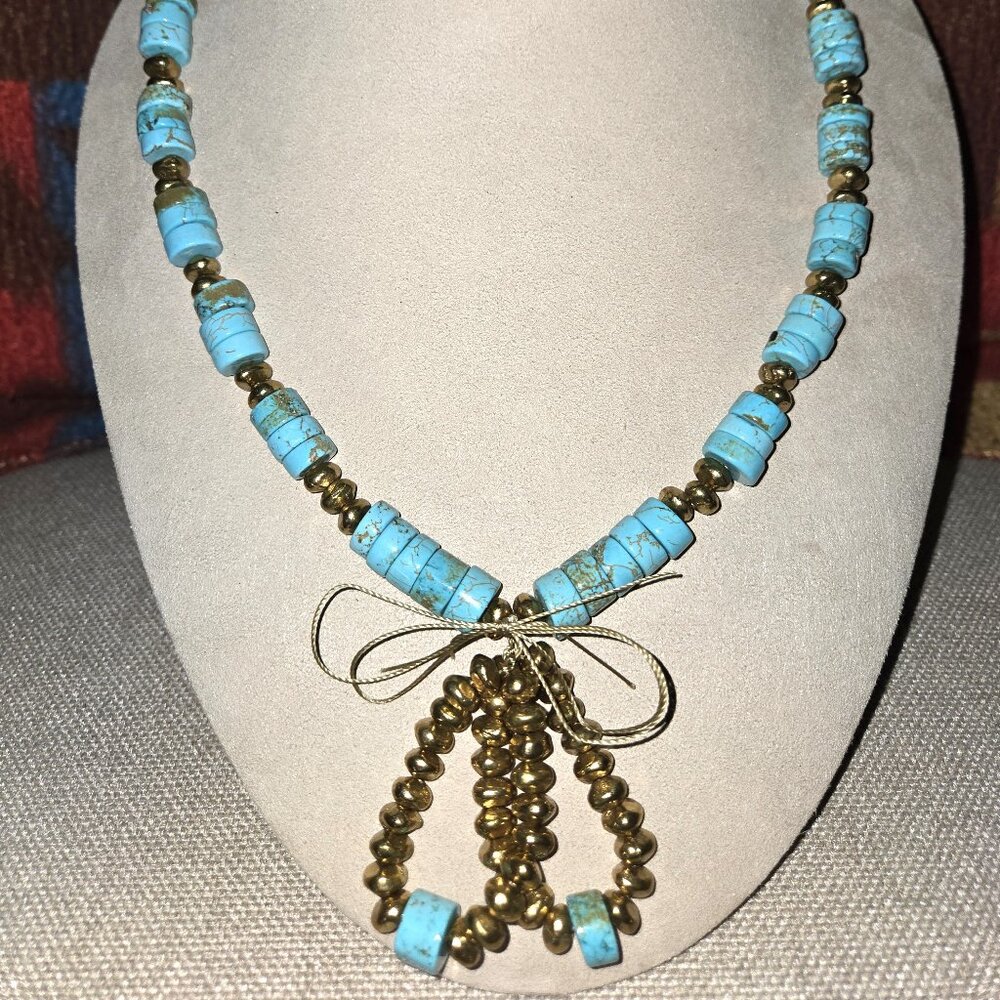 Turquoise and Fair Trade bead Necklace